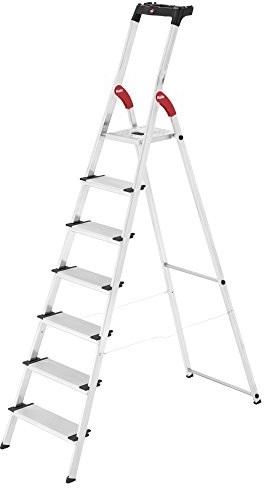Hailo 8040-501 drabina aluminiowa XXL z półką, system EasyClix 8040707