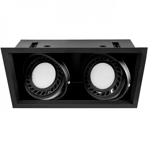 PremiumLUX OPRAWA SUFITOWA WPUSZCZANA VIENA 2xAR/ES111 CZARNA LUX03103