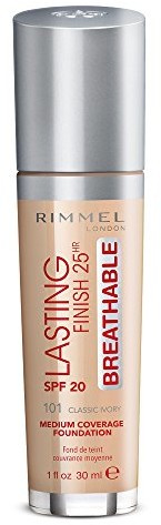 Rimmel Lasting Finish Breathable Foundation - 101 Classic Ivory