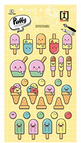 Imagicom Imagicom Naklejki 3D Ice Cream z brokatem GENPAS30