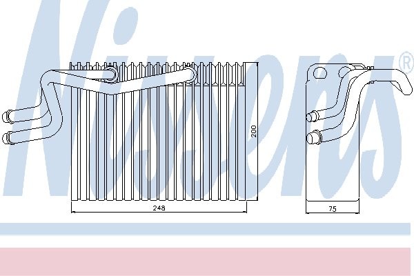 NISSENS Parownik, klimatyzacja NISSENS 92215