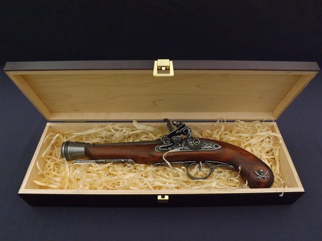 Denix SA REPLIKA PIRACKI GARŁACZ LEWORĘCZNY W PUDEŁKU MODEL 1126G+P02 1126G+P02