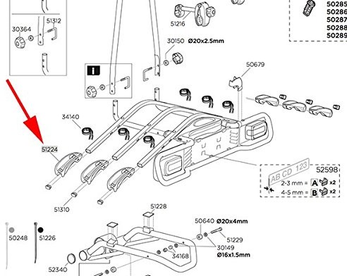 Thule th51224 koło szelki, wielokolorowa, rozmiar uniwersalny TH51224