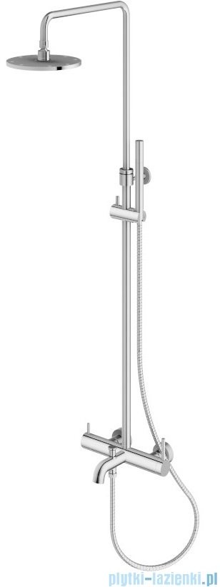 KOHLMAN Axel zestaw wannowo-prysznicowy natynkowy chrom QW277A |