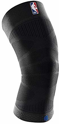 BAUERFEIND BAUERFEIND Unisex Adult Sports Compression Knee Support Bandaż na kolana, NBA czarny, L 70000185