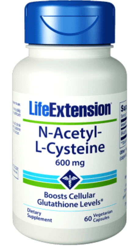 Life Extension N-Acetyl L-Cysteina 600mg - 60 kapsułek wegetariańskich