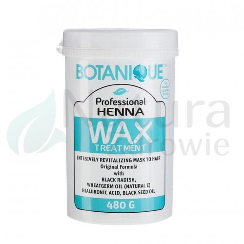 Botanique Odżywczy wosk do włosów i skóry głowy Henna 480g