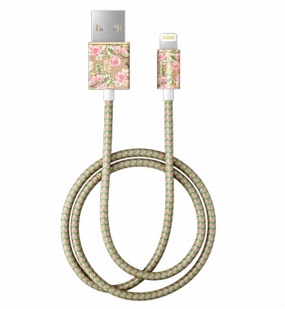 IDEAL IDEAL USB-Lightning Fashion 1 m Champagne Birds)