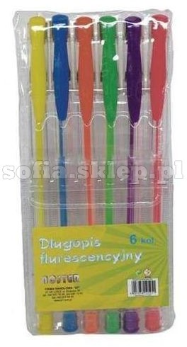 PolSirHurt Długopis fluo 6 kolorów,