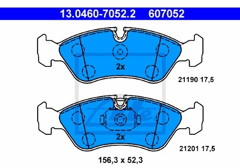 ATE Klocki hamulcowe - komplet 13.0460-7052.2