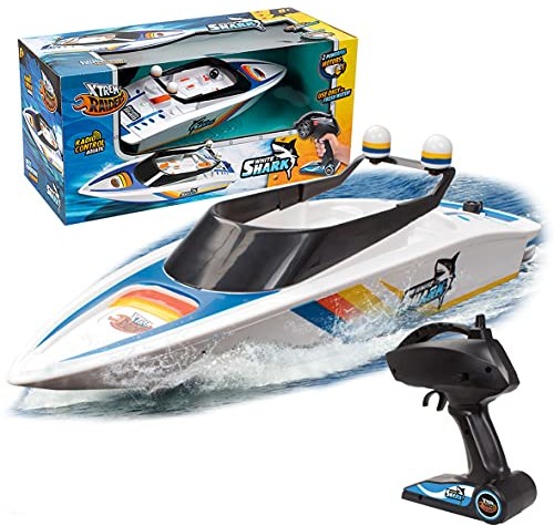 Xtrem Raiders Xtrem Raiders White Shark zdalnie sterowana łódź wodna, zdalnie sterowana zabawka dla dzieci, Boot rc (World Brands XT580759) XT580759