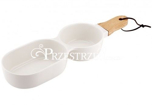 Ladelle ZESTAW DO PRZEKĄSEK - Serve Stick Ladelle - PODWÓJNY biały L61118