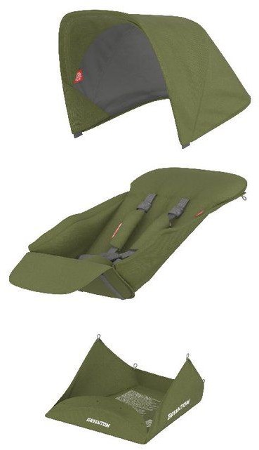 Greentom Reversible olive materiał