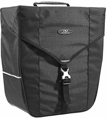 Norco KlickFix Bandon Class, uniseks Seria torba na bagażnik rowerowy, czarna, 38 x 34 x 17 cm