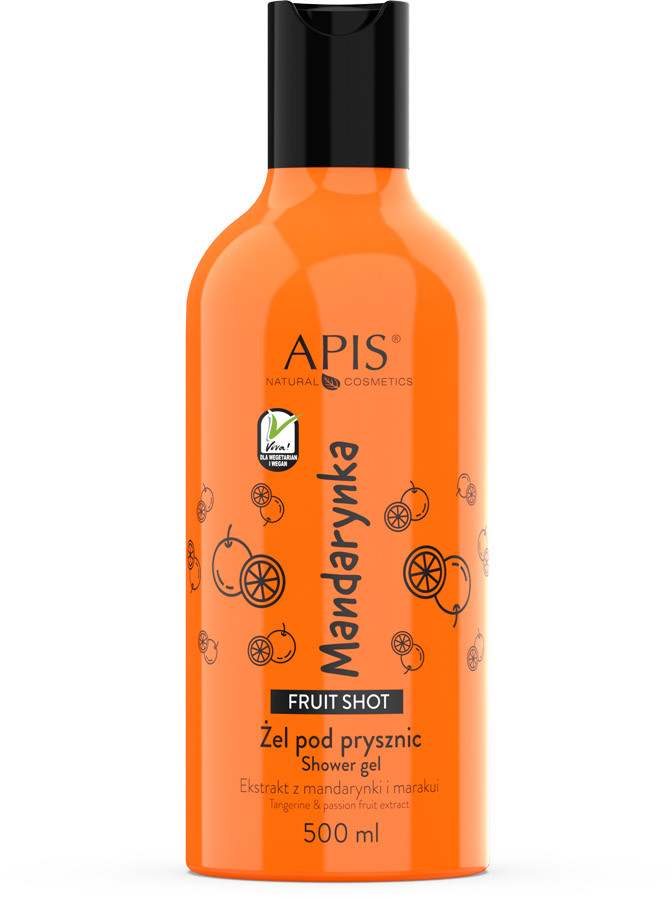 Apis Professional Fruit Shot Mandarynkowy Żel Pod Prysznic 500ml AP7287