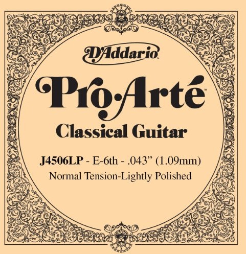 DAddario J4505LP Pro-Arte Normalne napięcie Pojedynczy szósty sznur do gitary kompozytowej klasycznej J4506LP