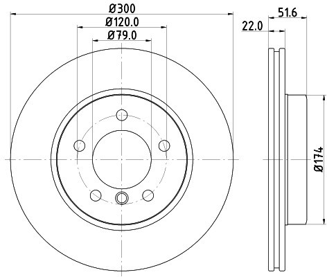 HELLA PAGID Tarcza hamulcowa PAGID 8DD355106-551