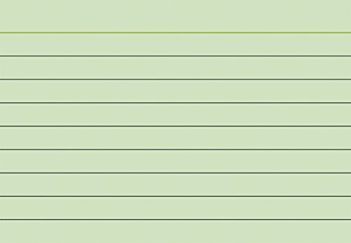 Brunnen poprzeczne fiszki A8 w linie, gramatura 180 g/m, zielony 100 szt. 102282250