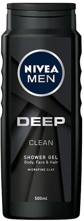 Nivea Men Deep Clean żel pod pod prysznic do ciała twarzy i włosów 500ml 93662-uniw