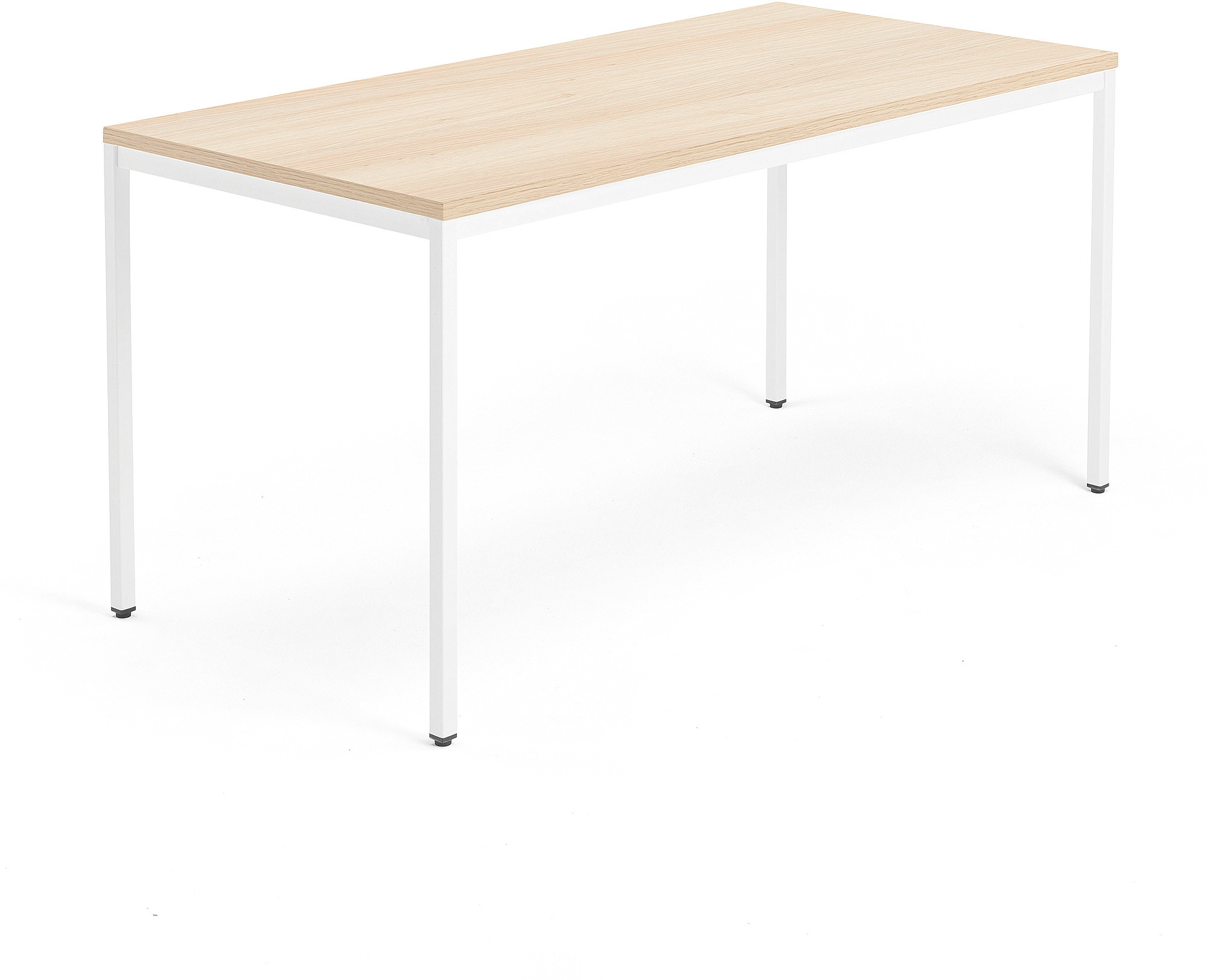 AJ Stół MODULUS 1600x800 mm biała rama dąb 1613536