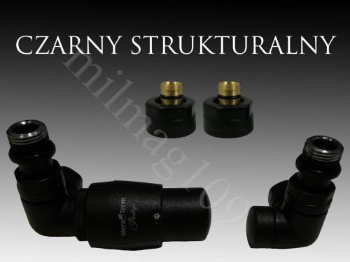Mera Term Zestaw zaworów grzejnikowych termostatycznych VISION lewy CZARNY MAT STR. VIIGS0214CFK/L_20201229134627