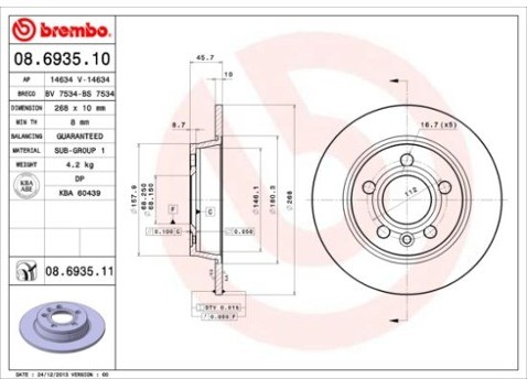 BREMBO 08.6935.11
