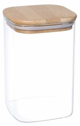 4Home Szklany pojemnik do żywności z wiekiem Bamboo, 950 ml