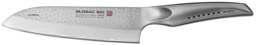 Global Nóż Santoku SAI 19 cm z młotkowanym wykończeniem SAI-03 SAI-03