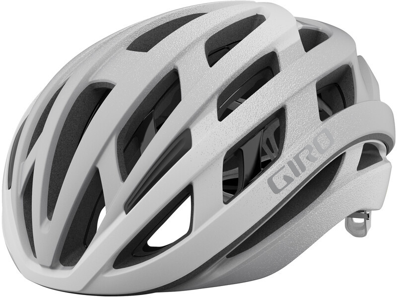 Giro Helios Spherical Helmet, matte white/silver fade L | 59-63cm 2021 Kaski rowerowe 200254-015