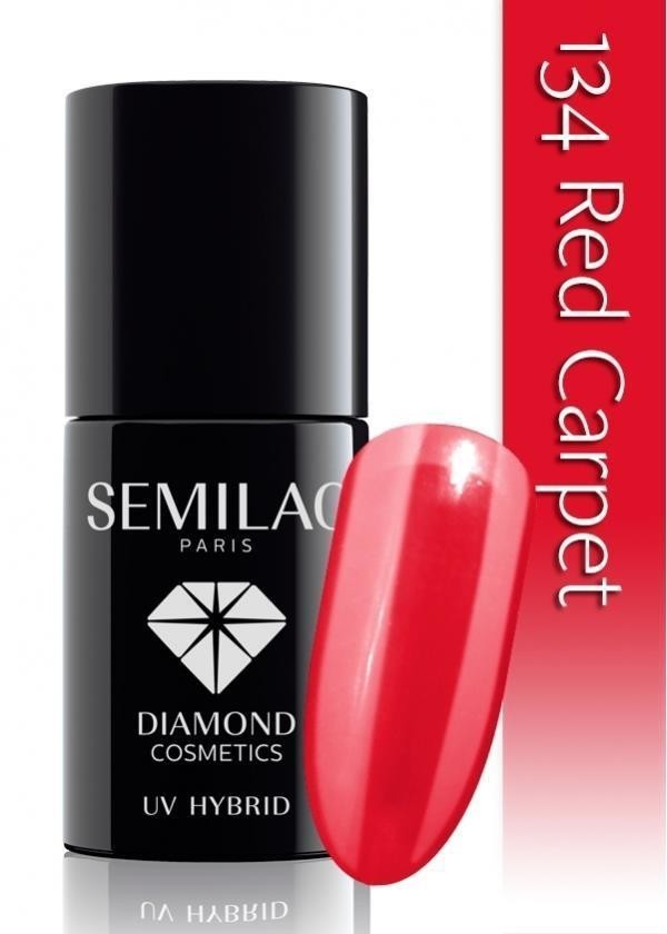 Semilac UV Hybrid lakier hybrydowy 134 Red Carpet 7ml