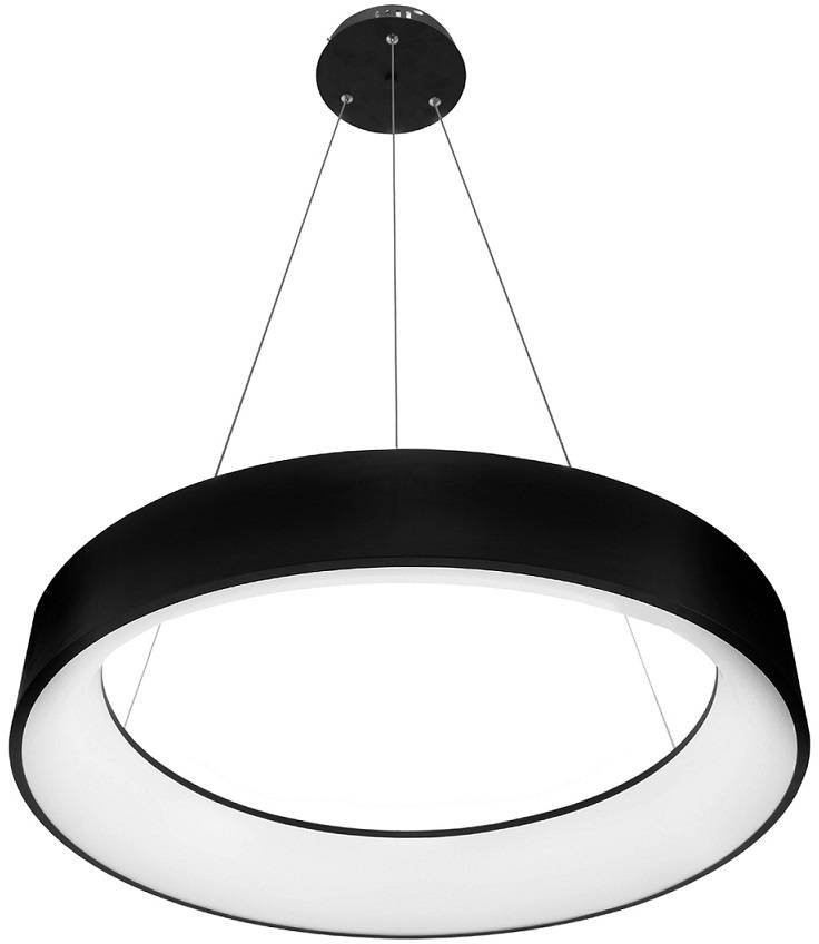 Decorativi Lampa Led okręgi efektowna do salonu 35W 4000K czarna 530 Decorativi 530