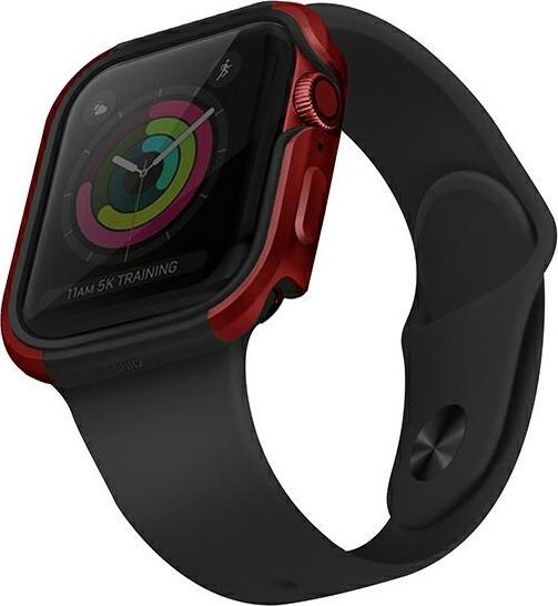 Apple UNIQ UNIQ etui Valencia Watch Series 4/5/6/SE 44mm czerwony/crimson red UNIQ354RED