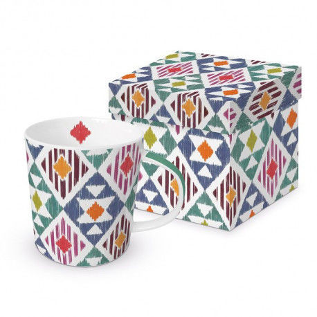 DUŻY KUBEK PORCELANOWY w stylu ETHNO Ikarus 603983
