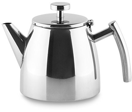 Café Ole Zielona pakuły Cafe Ole Double wielościennych Teapot, 0,6L, Stainless Steel HTP-06DW