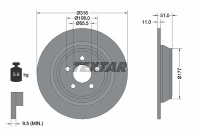 TEXTAR (TMD Friction Services GmbH) (TMD Friction Services GmbH) 92291903 92291903