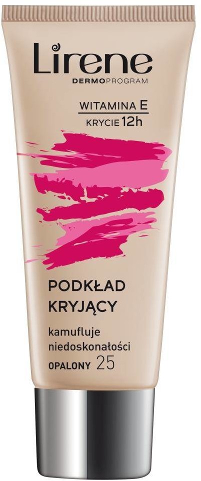 Lirene Podkład kryjący kamuflujący niedoskonałości z witaminą E 25 Opalony 30ml 102603-uniw