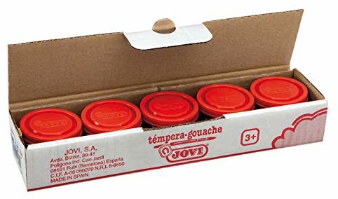 Unbekannt Jovi piórnik w kolorze temperowym, 5 puszek 35 ml, czerwony cyna (50307) 50307