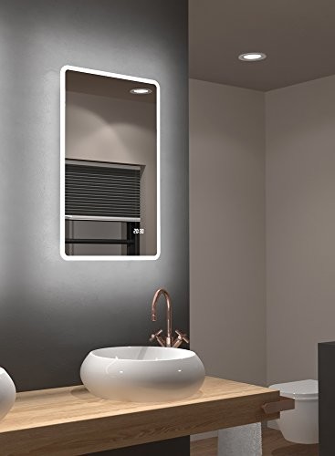 CM TALUS LED Lustro z oświetleniem, szkło, ciepła biel, ciepła biel, 45 x 70 50018