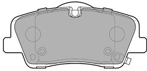 DELPHI Zestaw klocków hamulcowych, hamulce tarczowe LP3295