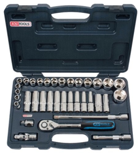 KS Tools 918.0635 1/2 cala Chrome Plus zestaw kluczy nasadowych, 35-częściowy 4042146072950