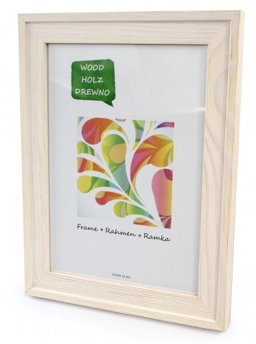 Icar Ramka 15x21 Country drewniana biały transparentny RIC68DRLM1s