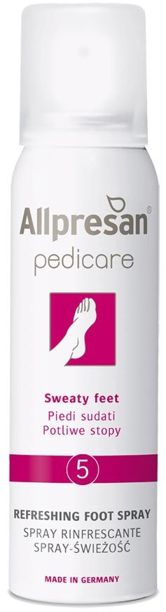 Allpresan Odświeżający dezodorant do stóp potliwych Pedicare 5, 125 ml 101172-501172