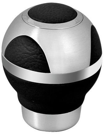 Lampa 00096 gałka zmiany biegów Globe czarna skórzana i aluminium 00096
