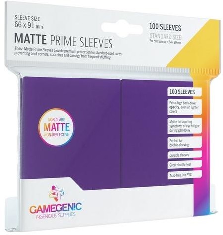 Gamegenic: Matte Prime CCG Sleeves 66x91mm Purple