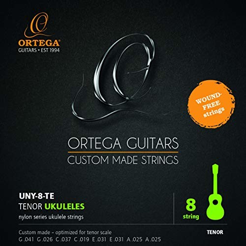 Ortega Guitars ORTEGA nylonowe ukulele struny - 8 sztuk do ukuleli Tenor (UNY-8-TE) UNY-8-TE