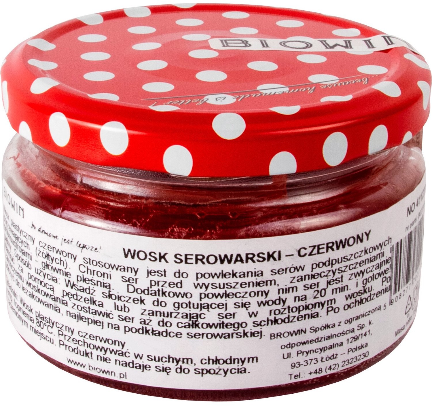 Biowin Wosk serowarski czerwony 150g