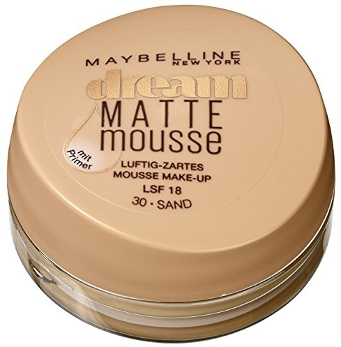 Maybelline New York Makeup Dream Matte Mousse Sand 30 / makijaż o odcieniu skóry o matowym wykończeniu, 1 x 18 ml B04503