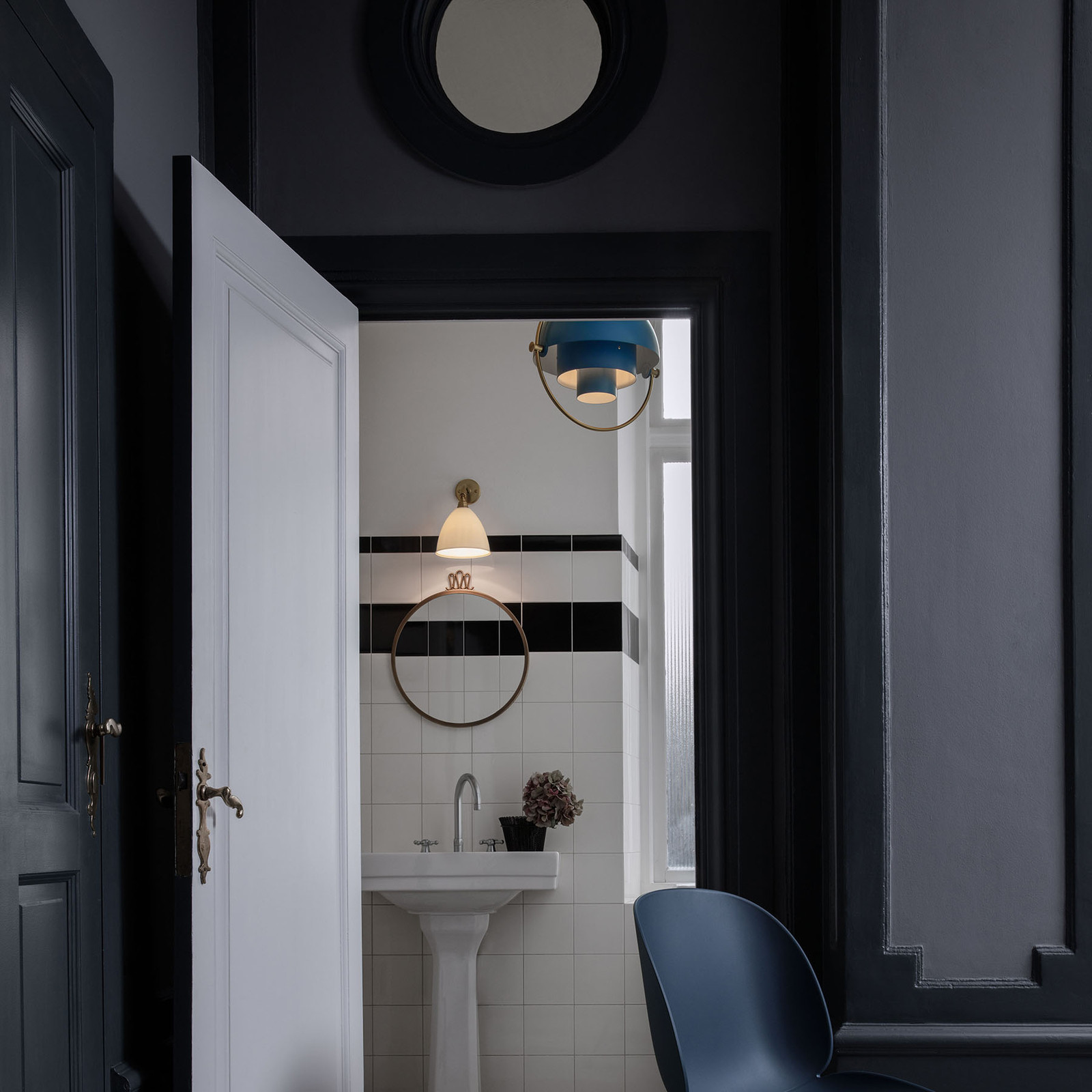 GUBI Gubi Multi-Lite lampa wisząca 32 cm niebieska