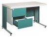 Malow Metalowe biurko lekarskie Bim 212s zielono-białe BIM 212S-6033/9010