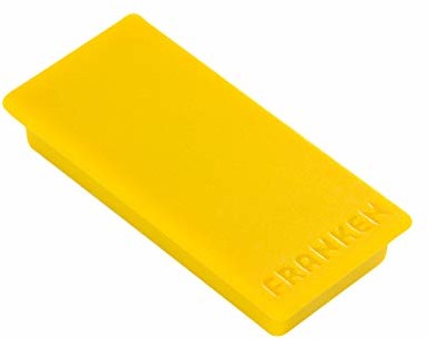 Franken Franken GmbH HM2350 04 magnes (10 sztuk siła przyczepności 1000 g) 23 x 50 mm, żółty HM2350 04